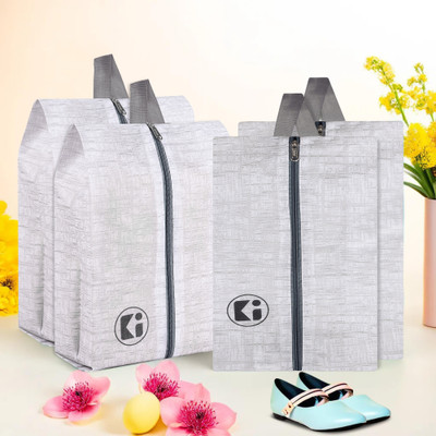 KUBER INDUSTRIES Shoe Pouch(Grey)