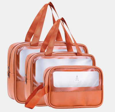 paythentic Premium 3-in-1 Wash Bag Collection for Every Look(Orange)