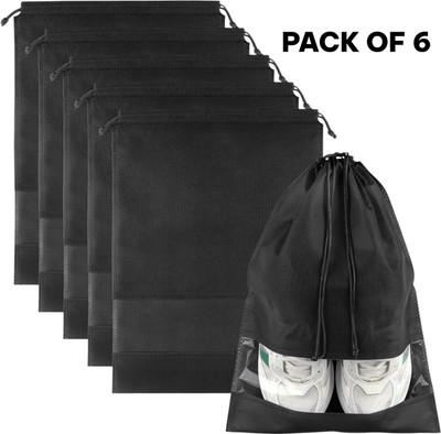 SHREE KARNI Shoe Pouch(Black)