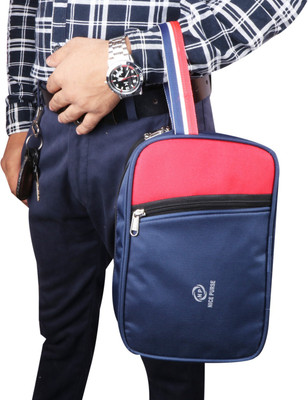 Nice Purse Men Blue/Red Travel Shaving Kit & Bag(Blue, Red)