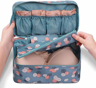 KEETLY Undergarments and Inner wear Storage Pouch Travel Pouch Travel Toiletry Kit(Blue)