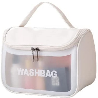 Paradisetoy Travel Toiletry Makeup Wash Bag Organizer Carry Pouch (white) Travel Toiletry Kit(White)