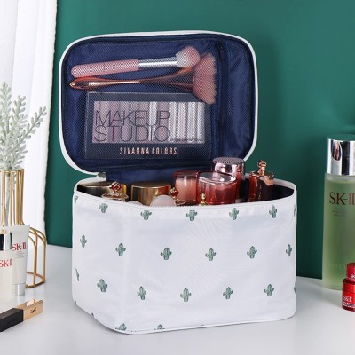 HOUSE OF QUIRK 16 Cms Cosmetic Pouch Travel Toiletry Bag, Portable Makeup Bags Travel Toiletry Kit(White)