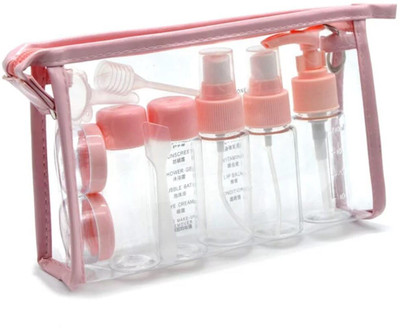 RRPLAST Pvc Travel Bottles Set & Containers Travel Toiletry Kit(Pink)