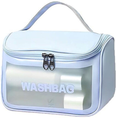 Kidmuch Clear Travel Toiletry Bag Waterproof Makeup Pouch for Women & Girls Cosmetic Bag