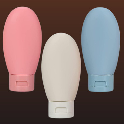juggaris Three Pieces Flexible Journey Vessels for Hair Cleanser as well as Moisturizer Travel Toiletry Kit(Multicolor)