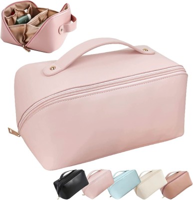 Virtuous Women's Makeup Travel Bag Portable Leather Cosmetic Bag Cosmetic Bag