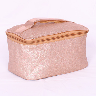 N A PURSE Women Cosmetic case for girls Ladies Makeup Storage box Travel Toiletry Kit(Tan)