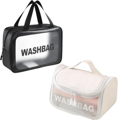 Nayra Cosmetic Wash Bag Travel Toiletry Kit(Black, White)