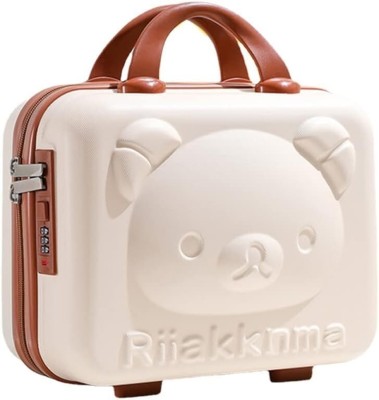 DREWIT ENTERPRISE Portable Makeup Travel Case Hand Luggage,Makeup Case Elastic Band Toiletry Kit Travel Toiletry Kit(Brown)