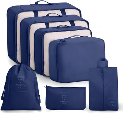 FUBIX 7 PSC TRAVEL ORGANIZER Travel Toiletry Kit(Blue)