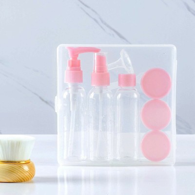 Remang Plastic Portable Travel Cosmetics Bottles Pressing Spray Bottle for Makeup Travel Toiletry Kit(Multicolor)