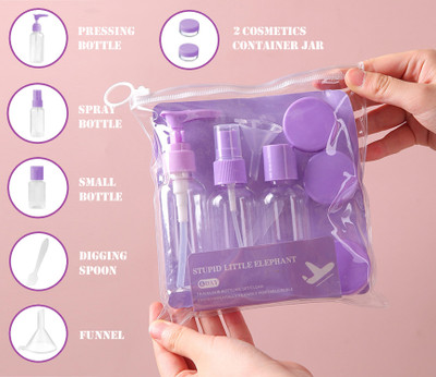 Flenzy Travel Toiletry Kit Travel Toiletry Kit(Tan, Purple)