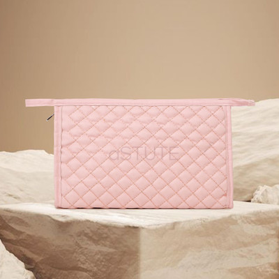 Astute Quilted long pouch - Pink Travel Toiletry Kit(Pink)