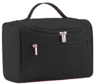 NIRVA Toiletry Kit Travel Cosmetic Organizer Travel Toiletry Kit(Black)