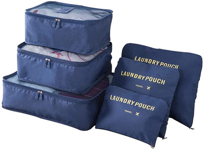 RAIYARAJ Travel Storage Clothes Packing Cubes Space Savers Bag Travel Toiletry Kit(Blue)