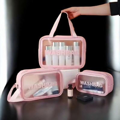 Parisal Stylish & Functional Cosmetic Bags - Perfect Travel Set Small Travel Bag(Pink)