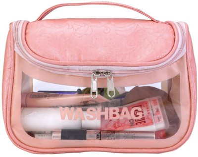 Aryamurti Waterproof Travel Toiletry Makeup Wash Bag Travel Toiletry Kit(Pink)