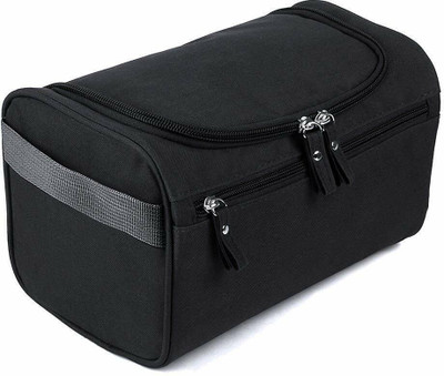 Sunesh Creation Multipurpose Lightweight Waterproof Toiletry Cosmetic Travel Bag(Black)