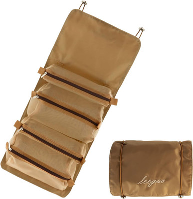 NEWSPARSH Jash 4 in 1 Foldable Hanging Roll Up Makeup Toiletry Bag for Travel Travel Toiletry Kit(Multicolor)