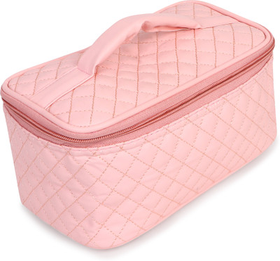 Astute Quilted Single decker - Pink Travel Toiletry Kit(Pink)