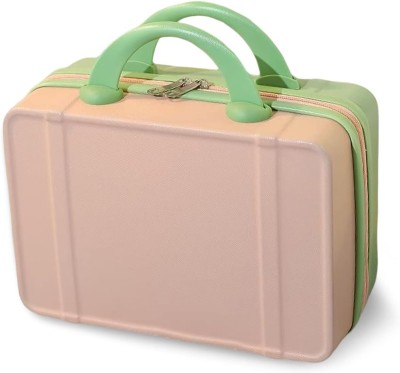 SUNBEET Portable Makeup Travel Case Hand Luggage,Makeup Case Suitcase with Elastic Band Travel Toiletry Kit(Pink)