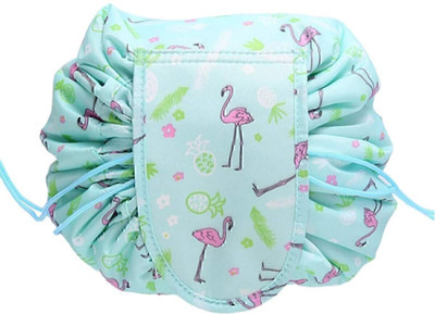 DOSTA Women Convenient and Waterproof Multi function Portable Lazy Travel Cosmetic Bag Travel Toiletry Kit(Green)