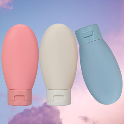 juggaris Silicone Bottles for Travel – 3PCS Pack Travel Toiletry Kit(Multicolor)