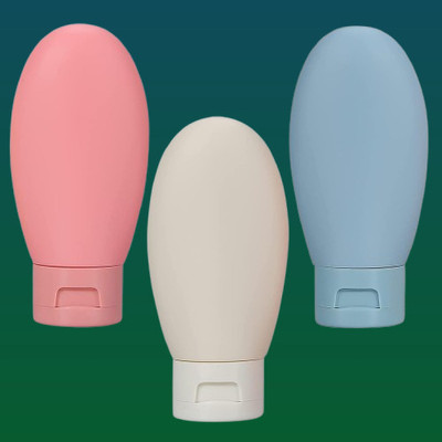 POLYGON Rubber Set of 3 Soft Travel Containers and Travel Toiletry Kit(Multicolor)