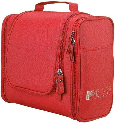 AASAISH TravelToiletry Waterproof ShowerWash/Cosmetic Hanging ToiletryBag for Men& Women Travel Toiletry Kit(Red)
