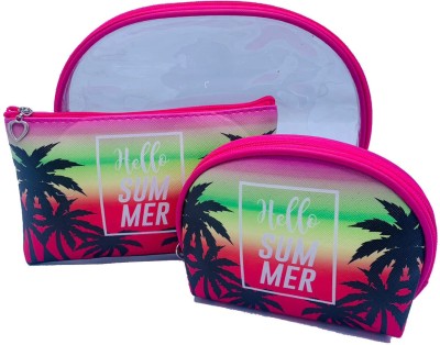 Echo Boomers Multi Colour 3pc Pouch Set Travel Toiletry Kit(Pink)