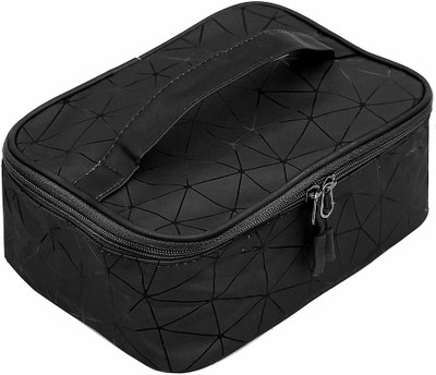 HouseOfCommon Makeup Box Travel Toiletry Kit(Black)