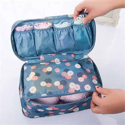 BUYNEST Undergarments and Inner wear Storage Pouch Travel Pouch Cosmetics Pouch Travel Toiletry Kit(Blue)