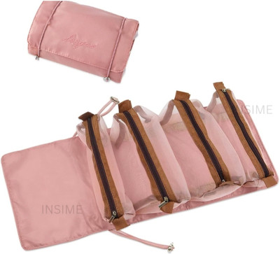 RACQUE 4 in 1 foldable toiletry bag Travel Toiletry Kit(Multicolor)