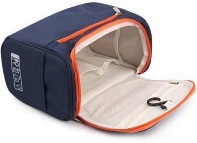 HouseOfCommon Travel Bag Extra Large Makeup Organiser Cosmetic Case Storage with Hook Travel Toiletry Kit(Blue)