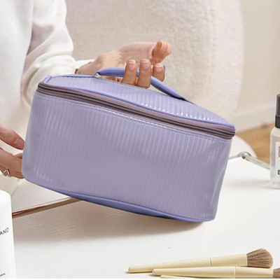 Astute Cottrage brush holder makeup Bag - Lavender Travel Toiletry Kit(Purple)