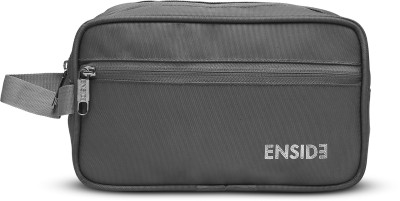 ENSIDE Toiletry Bag for Men | Shaving Kit Bag | Cosmetic Bag for Men and Women Travel Toiletry Kit(Grey)