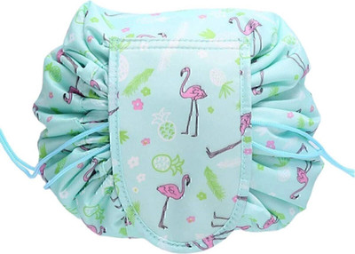 DOSTA Women Convenient and Waterproof Multi function Portable Lazy Travel Cosmetic Bag Travel Toiletry Kit(Green)
