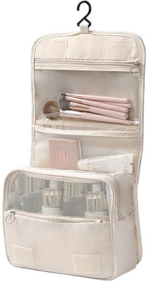 Everglow TRAVEL TOILETRY POUCH BIEGE Travel Toiletry Kit(Multicolor)