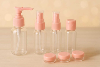 GTC Glamora 7-in-1 Travel Essentials Kit Travel Toiletry Kit(Pink)