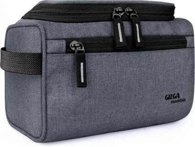 Gizga Essentials Travel Toiletry Kit Bag with Handle & Hook, Multi-Pockets, Multi-Utility Pouch Travel Toiletry Kit(Grey)