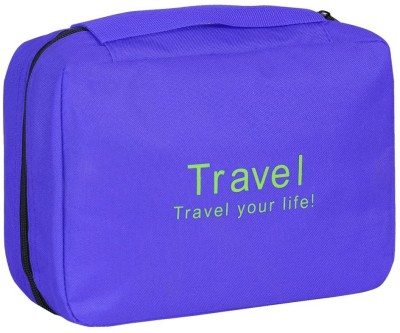 PrettyKrafts Travel Organizer Cosmetic Bags Makeup Bag Toiletry Kit Travel Bag Travel Toiletry Kit(Blue)