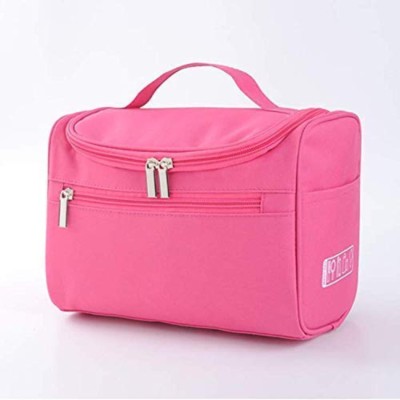 Agatsya Enterprise Cosmetic Bag Travel Toiletry Kit(Pink)