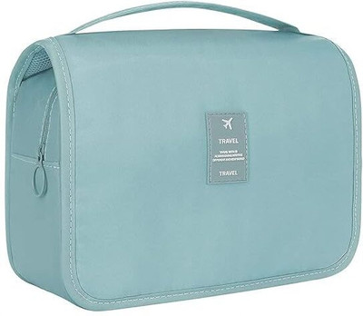 LOVHIDE Hanging Toiletry Bag,Large Cosmetic Makeup Travel Organizer with Sturdy Hook Travel Toiletry Kit(Blue)