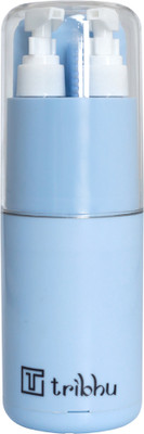 TRIBHU 6-in-1 Travel Essential Kit – Compact Leak-Proof Toiletry Dispenser Travel Toiletry Kit(Blue)