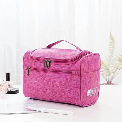 AASAISH Travel Toiletry Bag Organizer Hanging Dopp Kit for Men Ladies Travel Toiletry Kit(Pink)