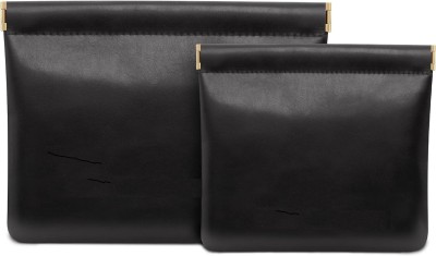 Eopzo Cosmetic Bag for Women Small Makeup Bag for Purse Travel Makeup Organizer Travel Toiletry Kit(Black)