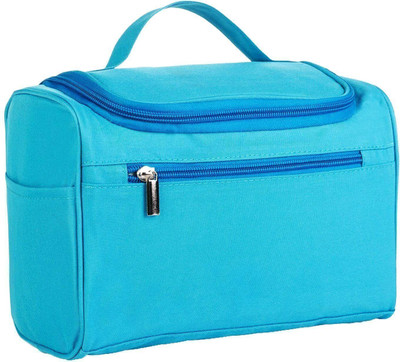 Flywind Cosmetic Makeup Storage Organizer Toiletry Case Bag Grooming Kit Travel Toiletry Kit(Blue)