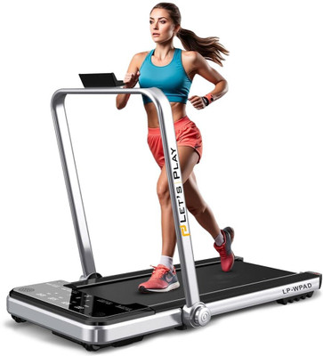 Let's Play WALKING PAD 2 in 1 Foldable 5HP Peak Motor Power Walking & Running Machine Treadmill (Max Weight:130 kg)