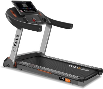 Fitalo Play T2 Lite (4HP Peak) Gfit Bluetooth App for Android/iOS, LCD Diplay, Home use Treadmill